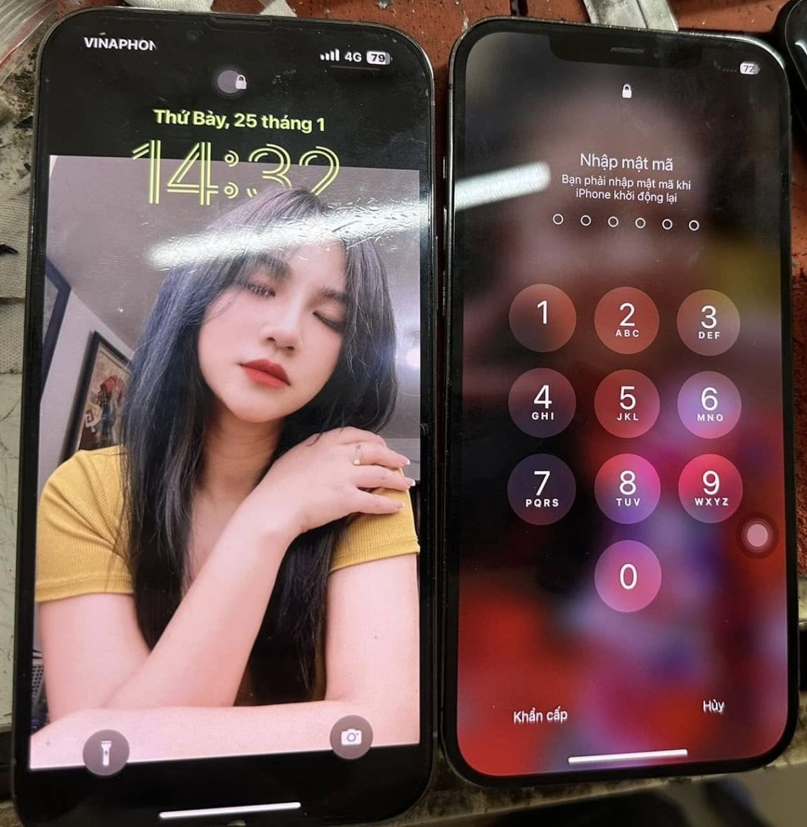 Sửa điện thoại iPhone chai pin